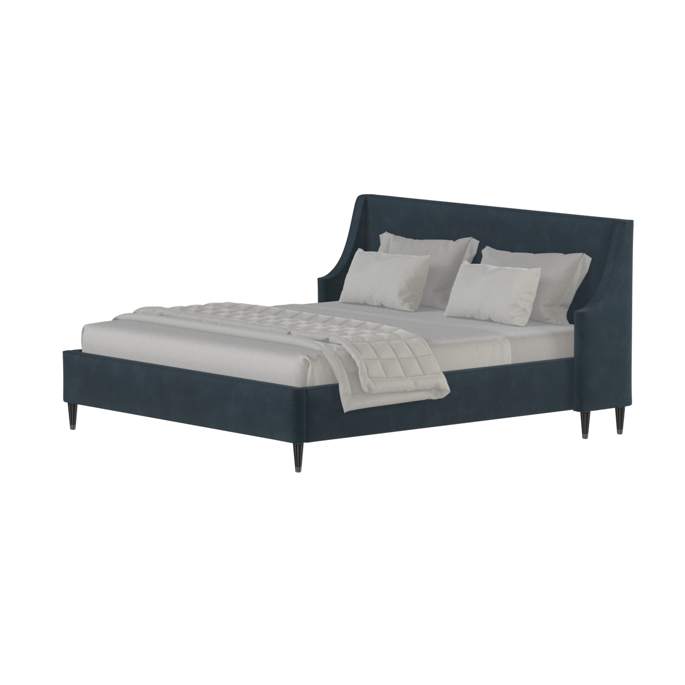 Laura Double Bed with High Headboard