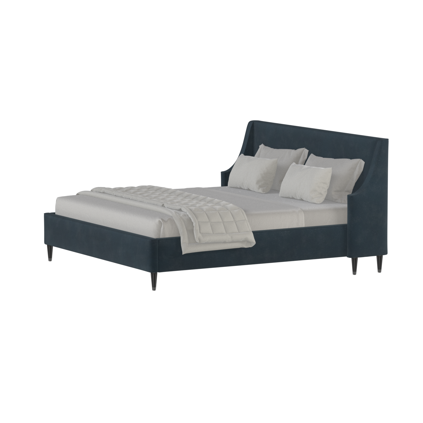 Laura Double Bed with High Headboard