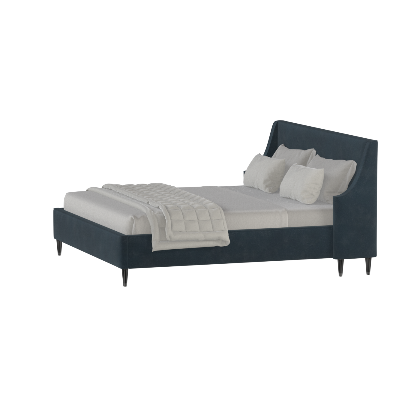 Laura Double Bed with High Headboard