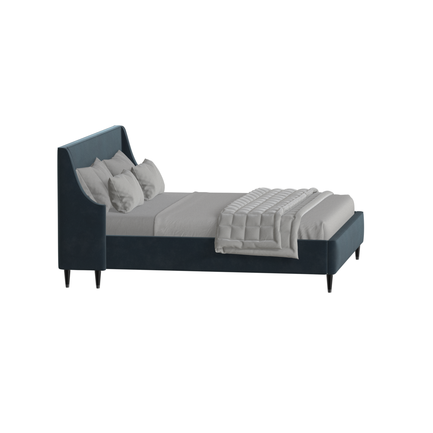 Laura Double Bed with High Headboard