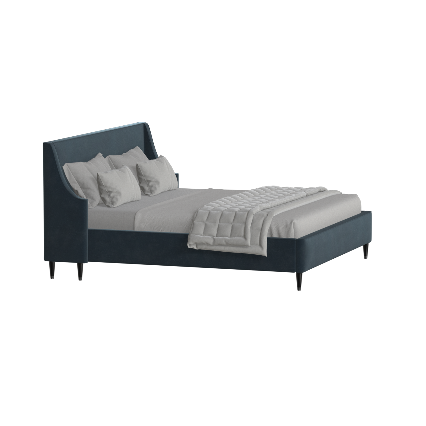 Laura Double Bed with High Headboard