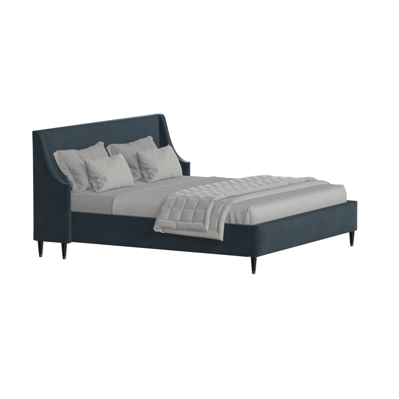 Laura Double Bed with High Headboard