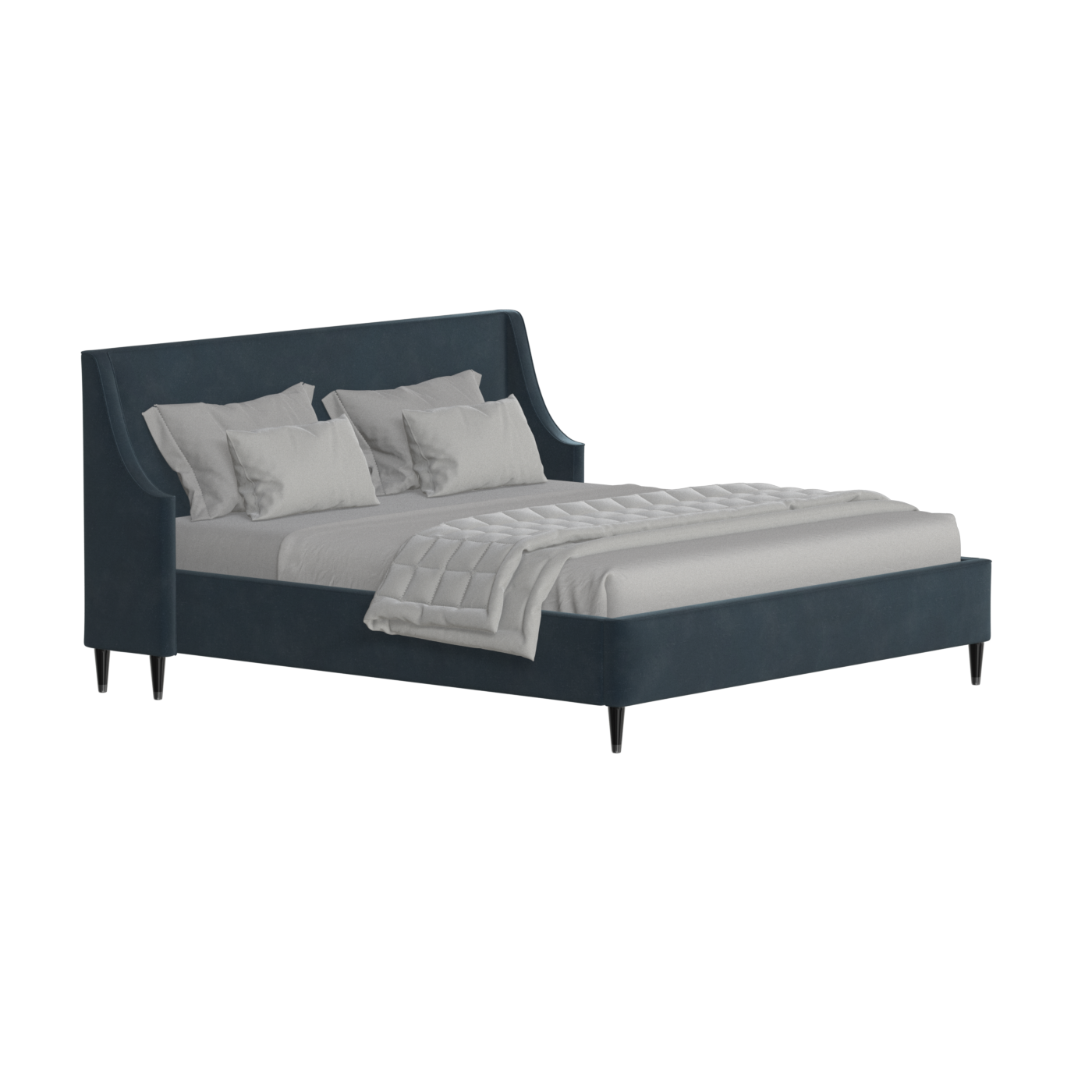 Laura Double Bed with High Headboard