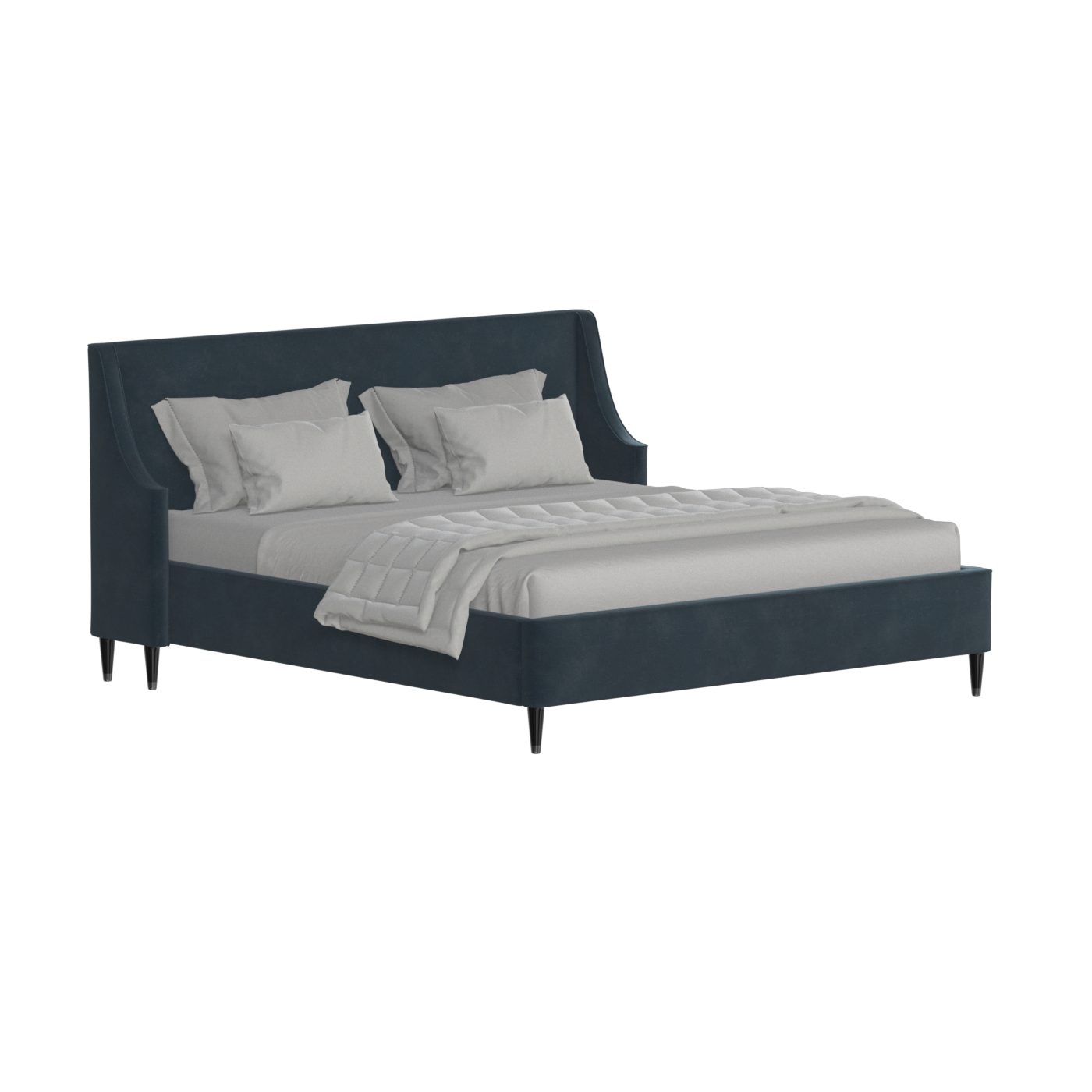 Laura Double Bed with High Headboard