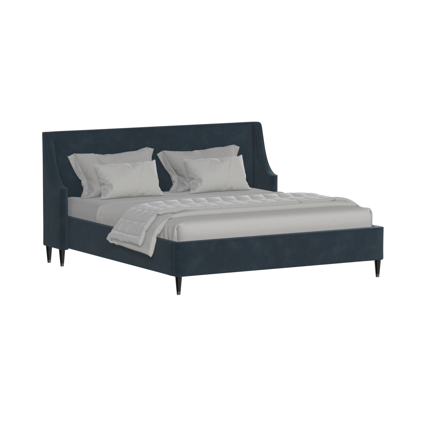Laura Double Bed with High Headboard