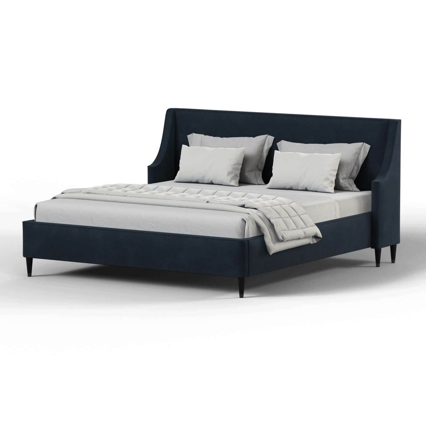 Laura Double Bed with High Headboard