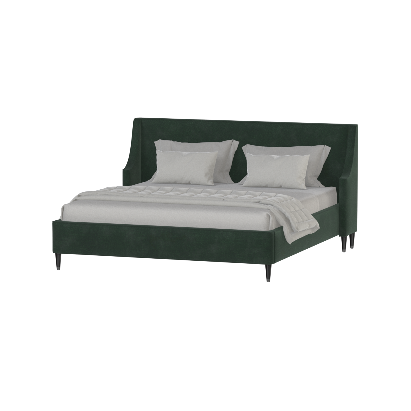 Laura Double Bed with High Headboard