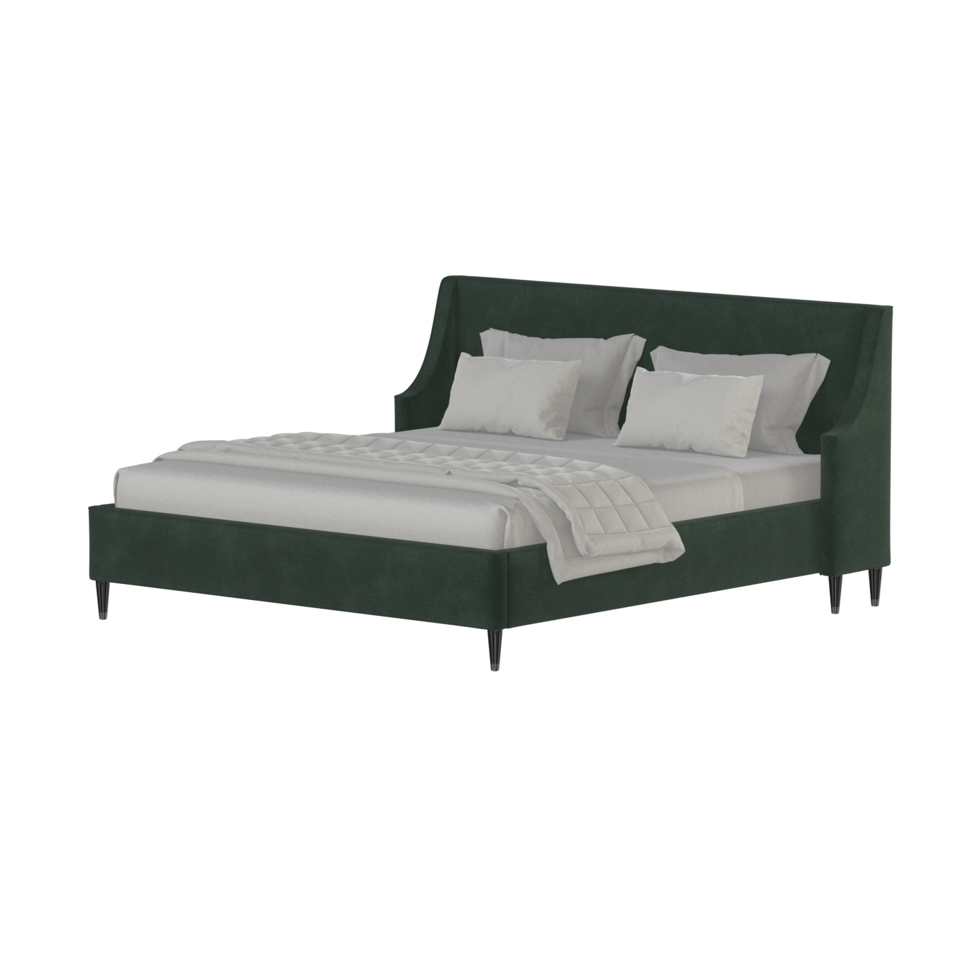 Laura Double Bed with High Headboard
