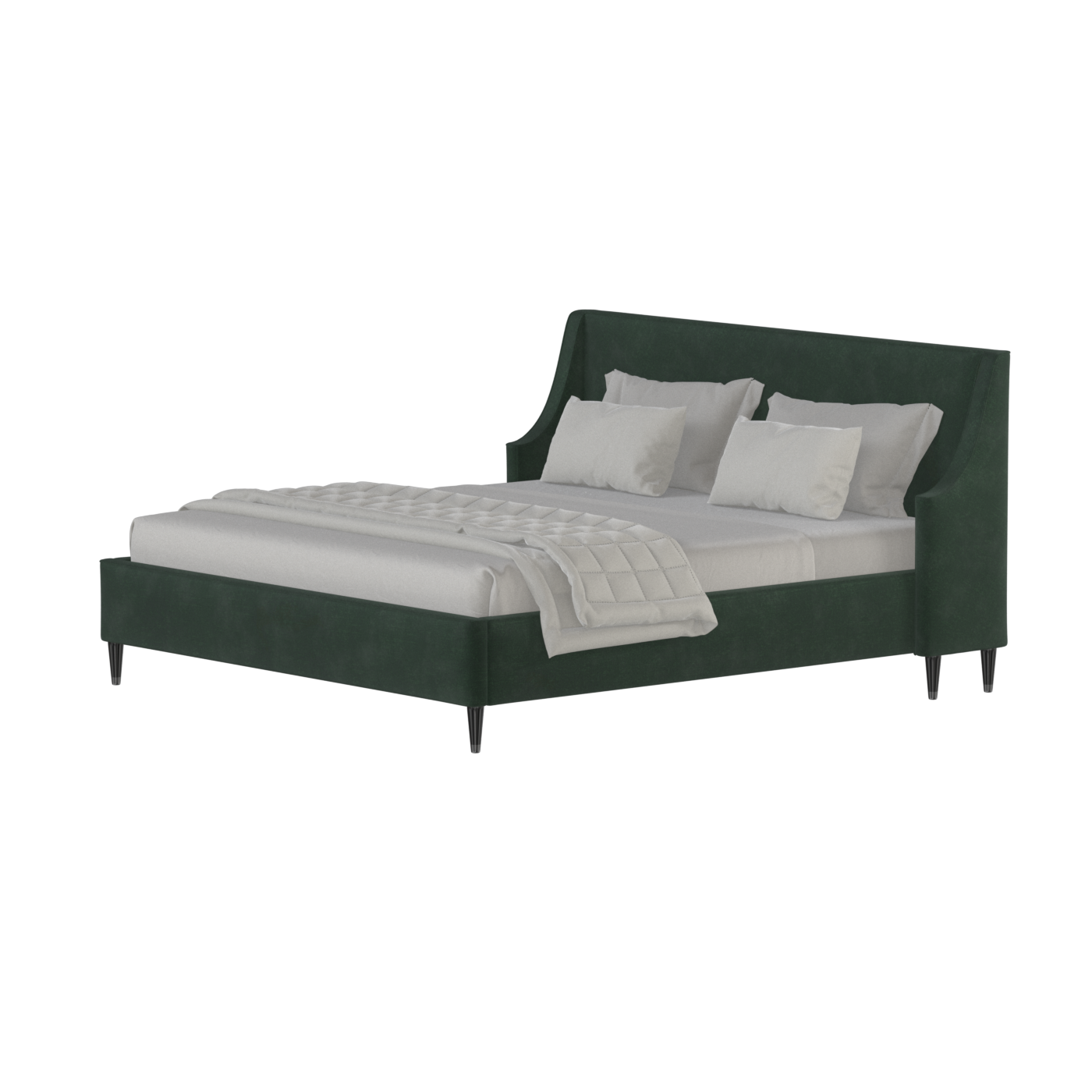 Laura Double Bed with High Headboard