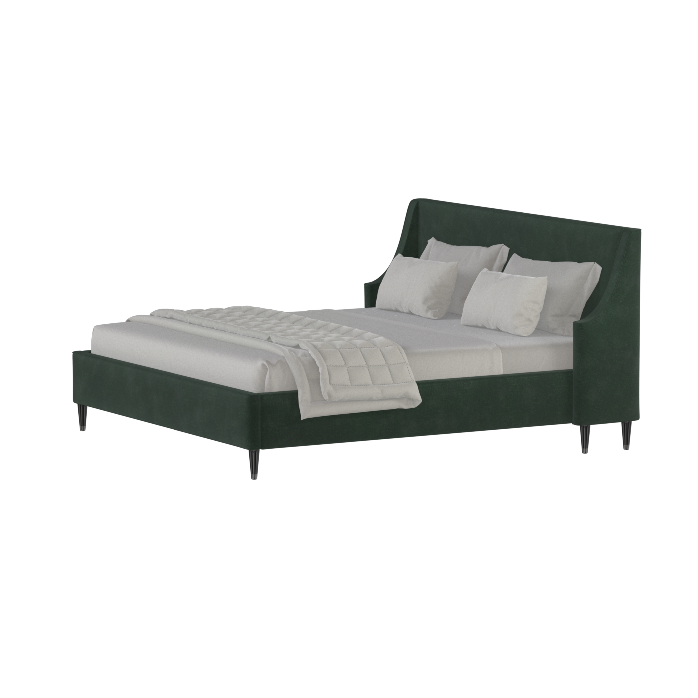 Laura Double Bed with High Headboard
