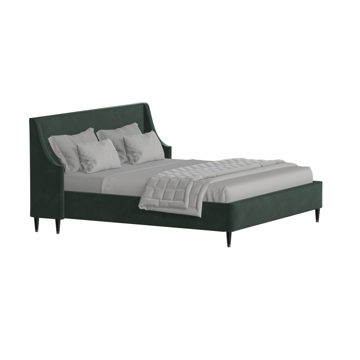 Laura Double Bed with High Headboard