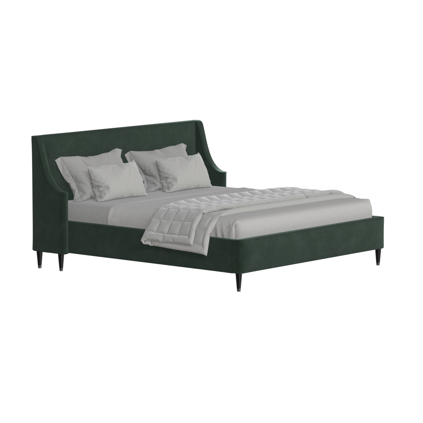 Laura Double Bed with High Headboard