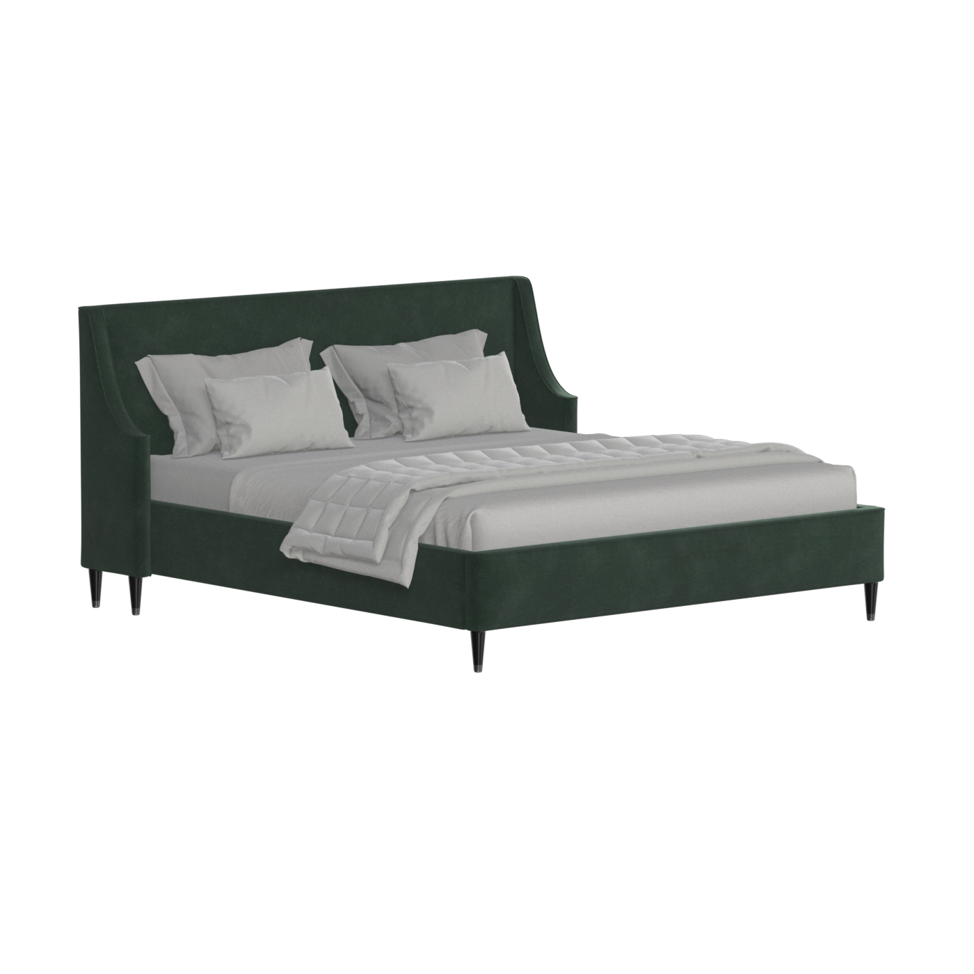 Laura Double Bed with High Headboard