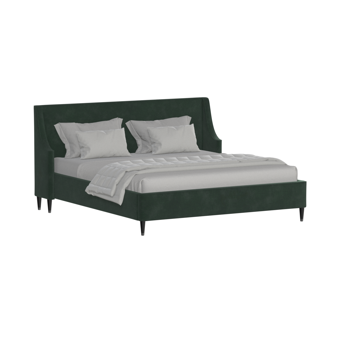 Laura Double Bed with High Headboard