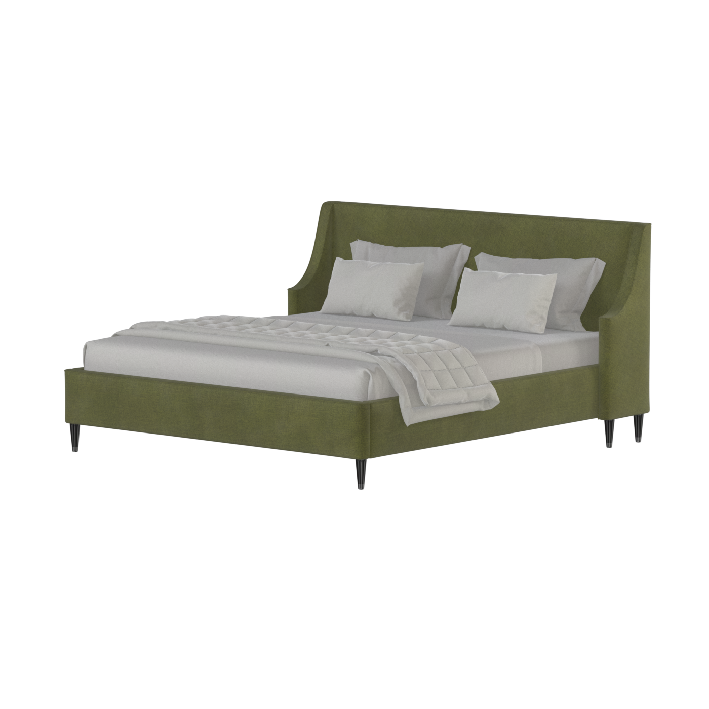 Laura Double Bed with High Headboard