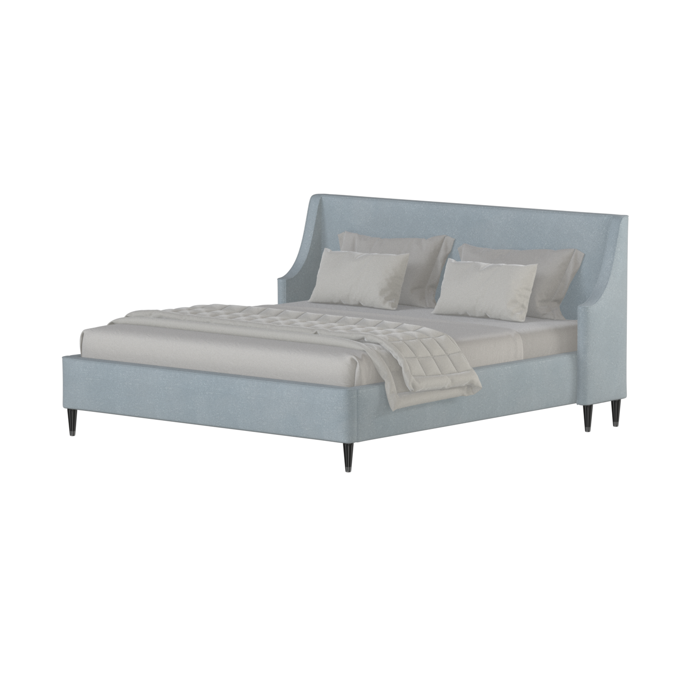 Laura Double Bed with High Headboard