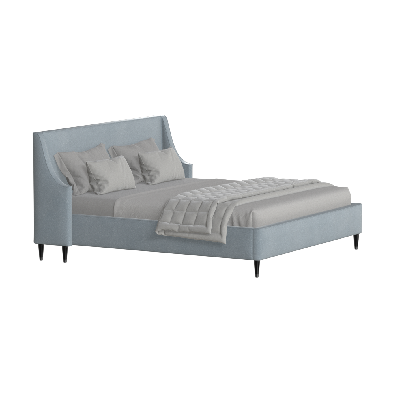 Laura Double Bed with High Headboard