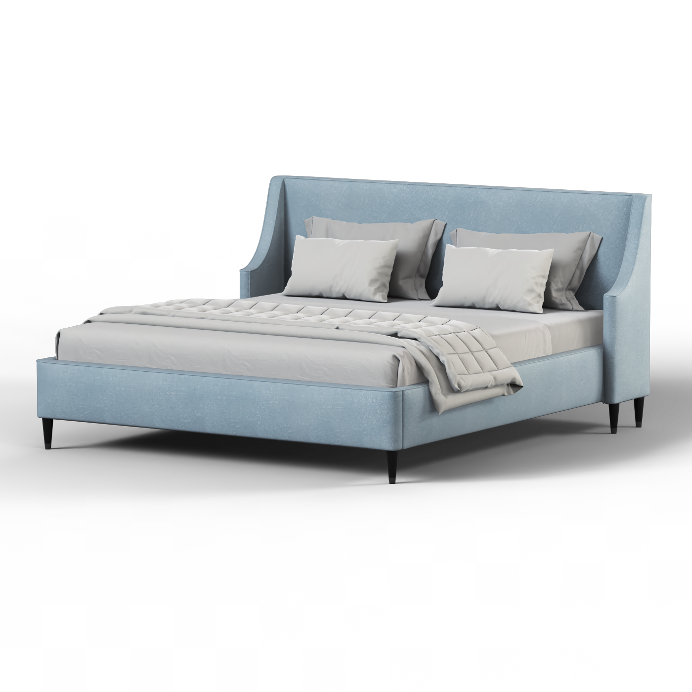 Laura Double Bed with High Headboard