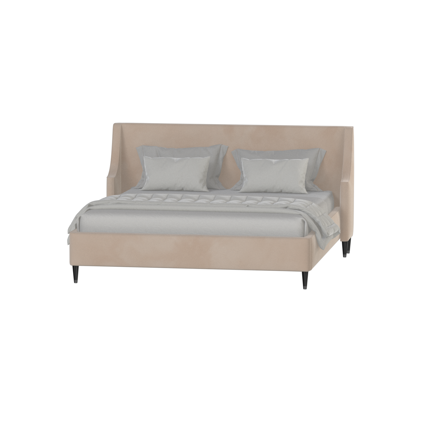 Laura Double Bed with High Headboard