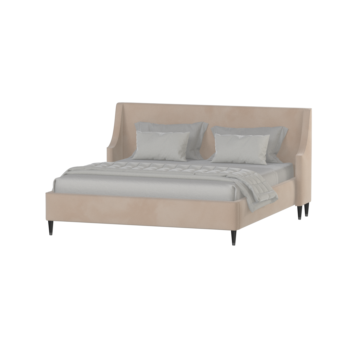 Laura Double Bed with High Headboard