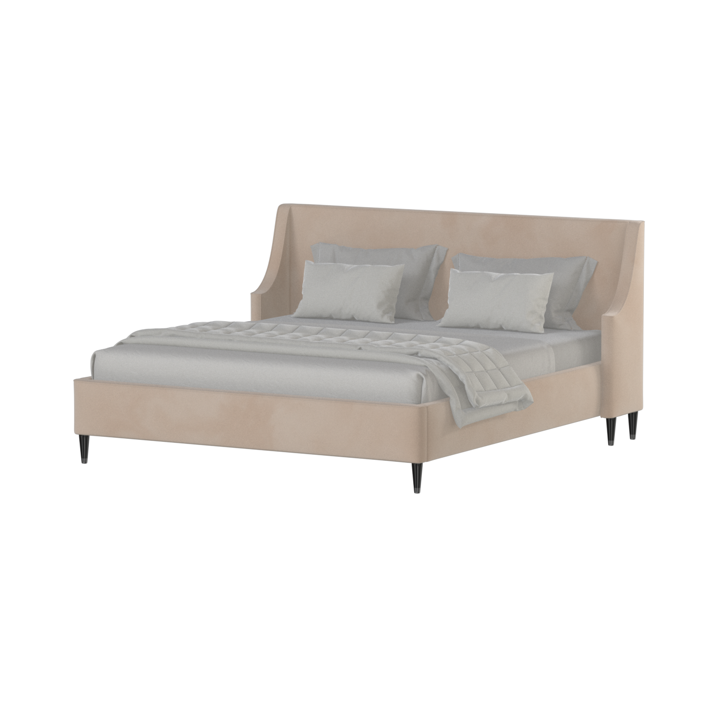 Laura Double Bed with High Headboard