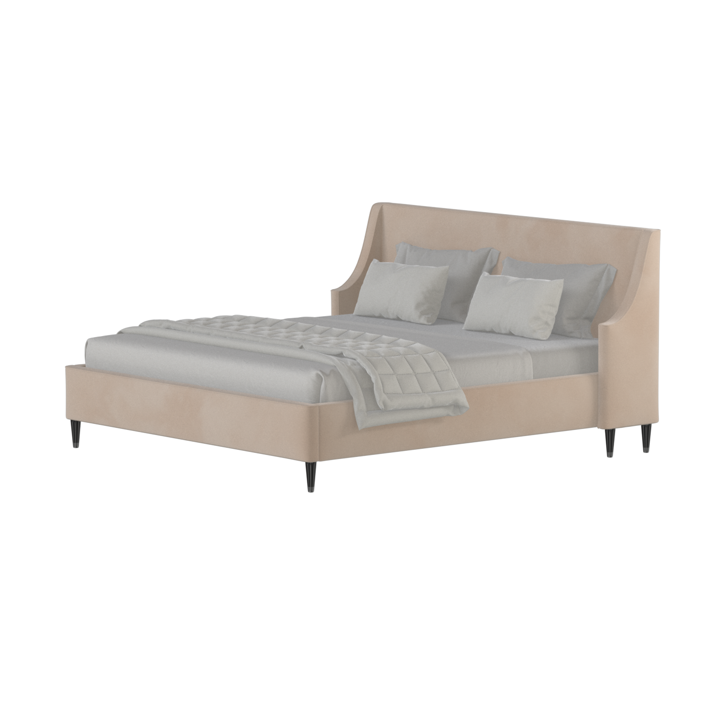 Laura Double Bed with High Headboard