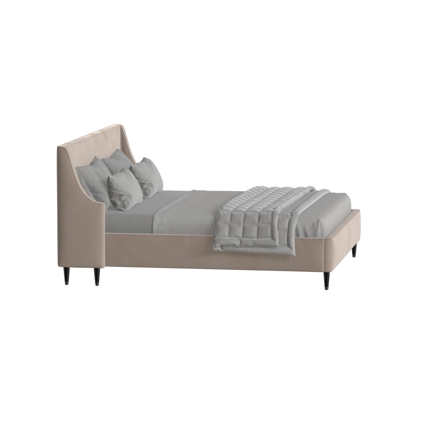 Laura Double Bed with High Headboard