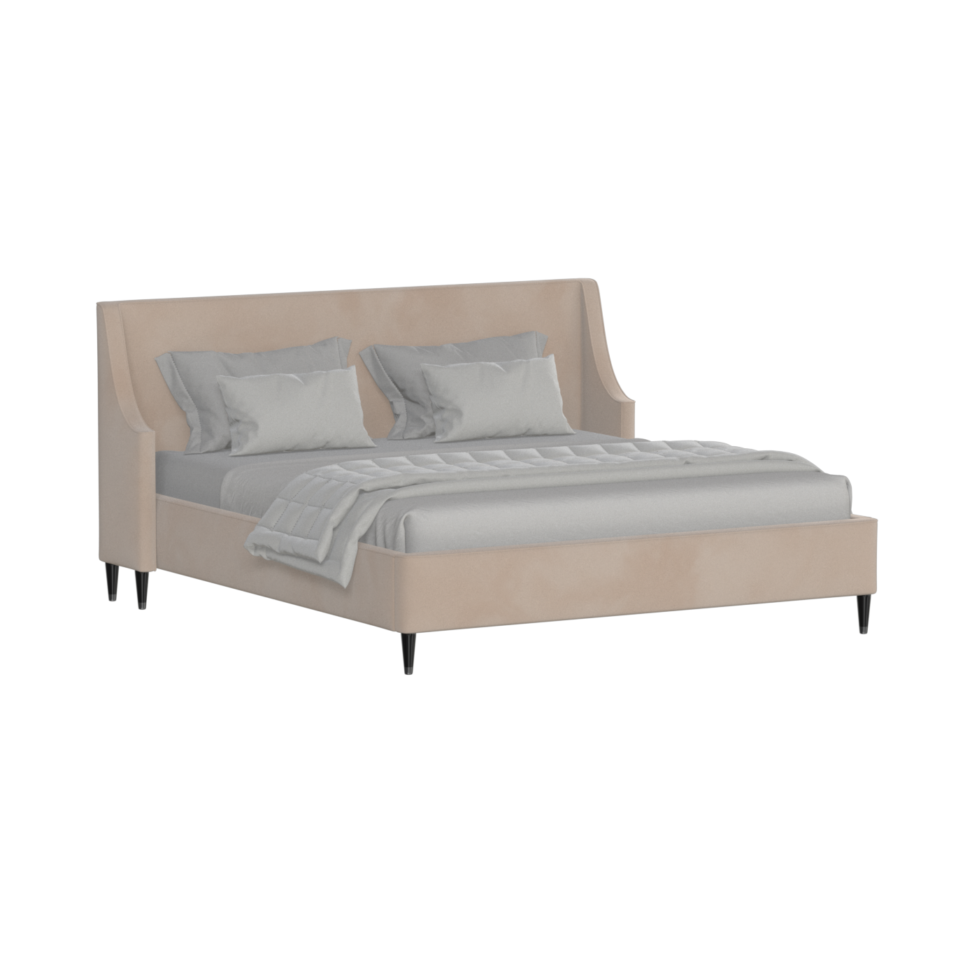 Laura Double Bed with High Headboard