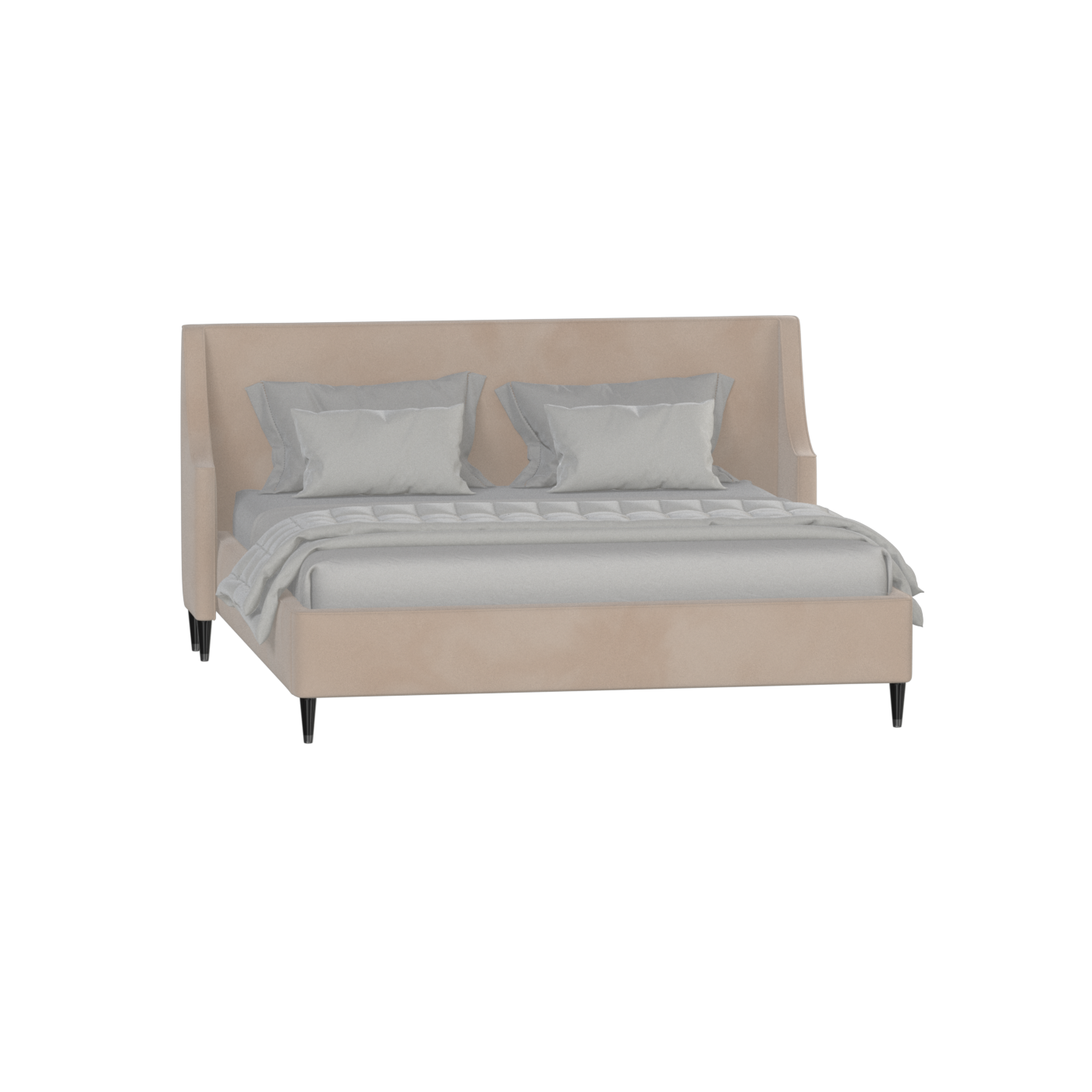 Laura Double Bed with High Headboard