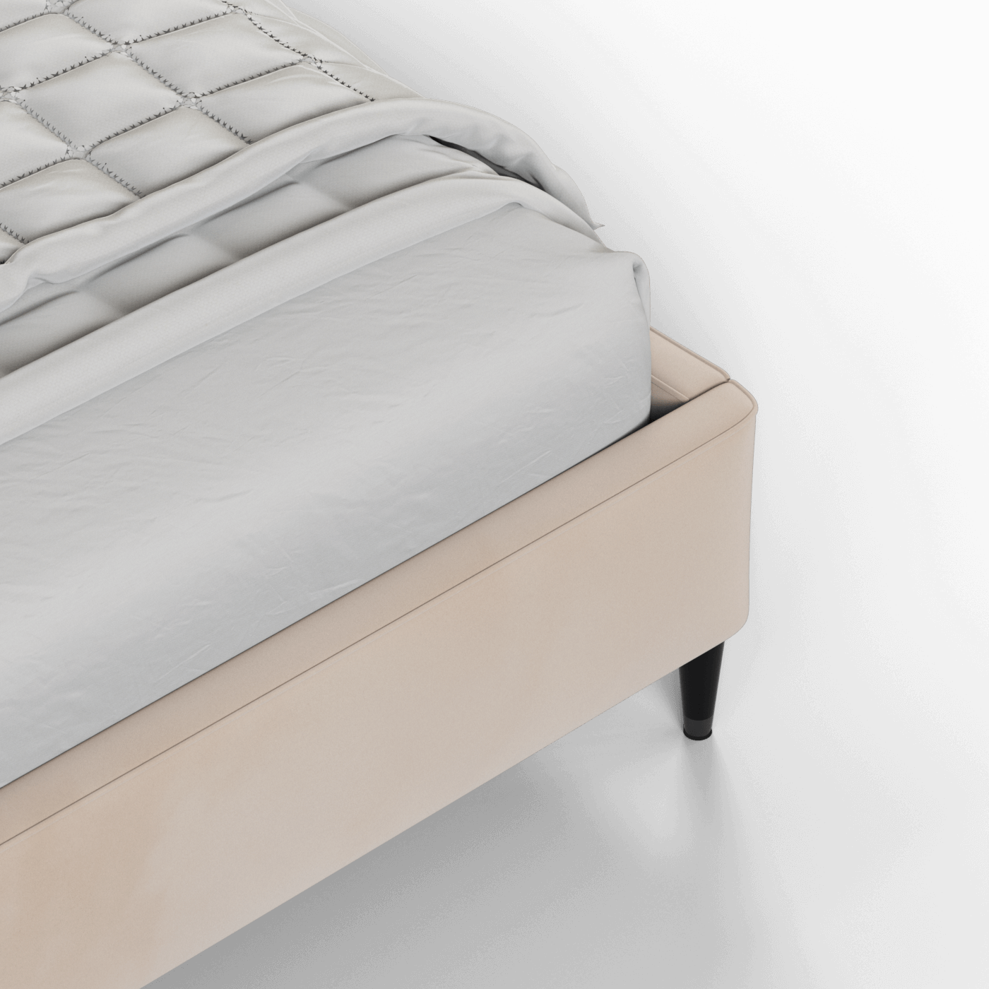 Laura Double Bed with High Headboard