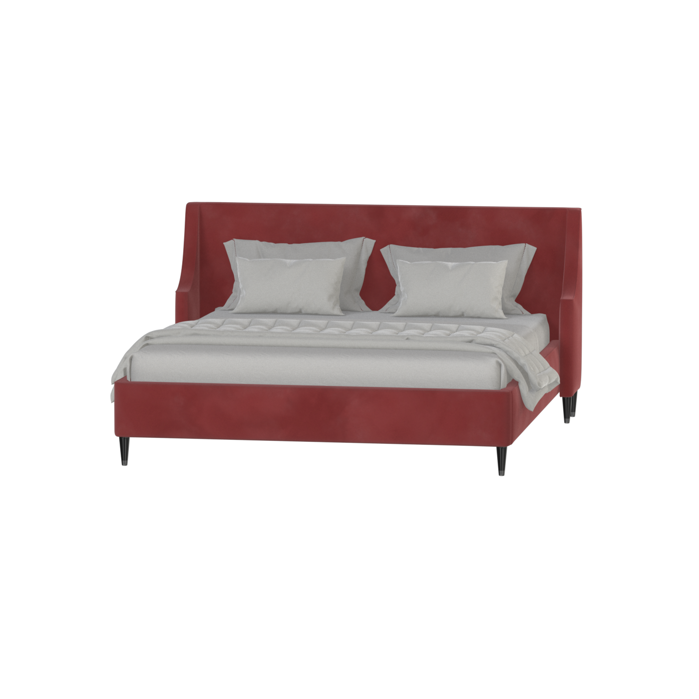 Laura Double Bed with High Headboard