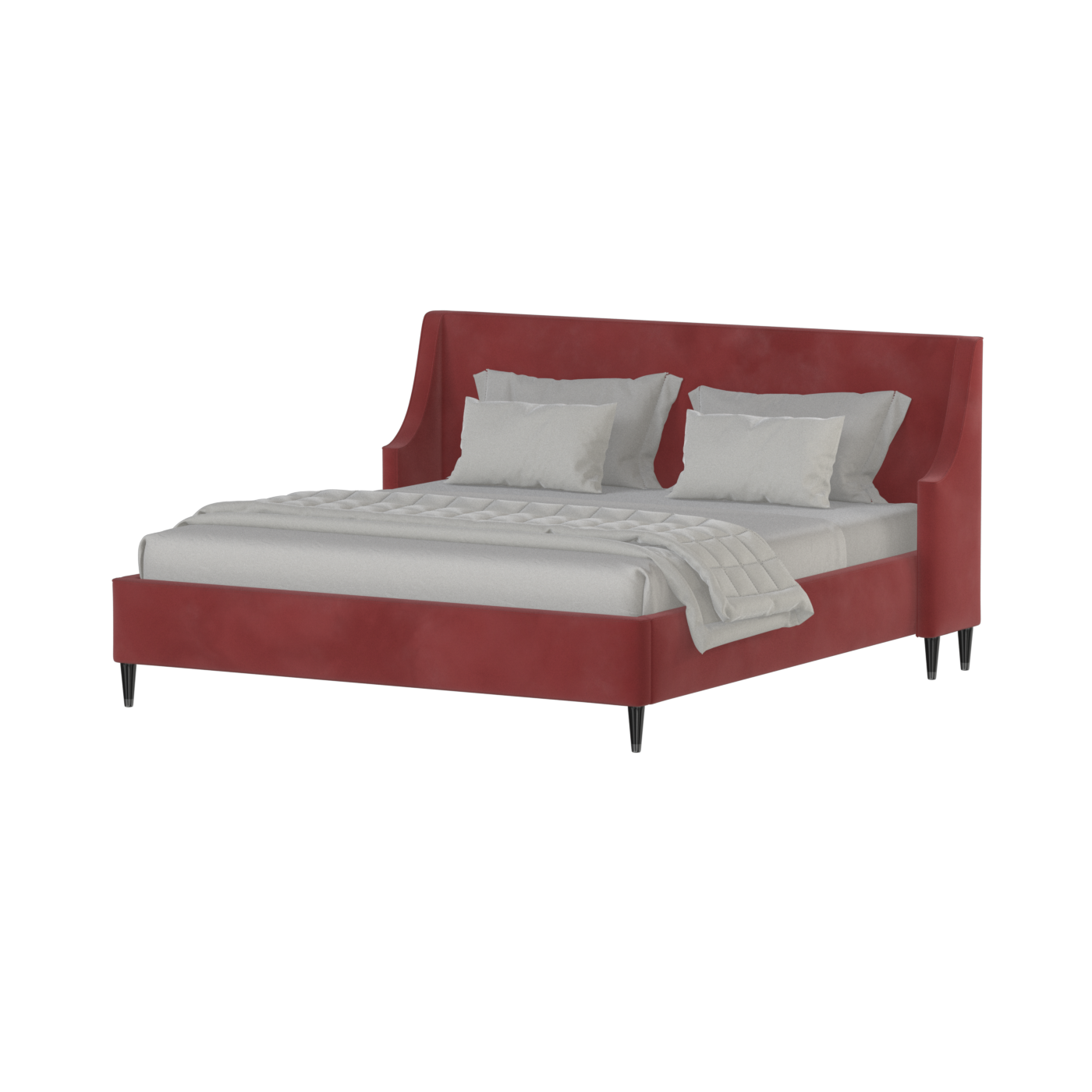 Laura Double Bed with High Headboard