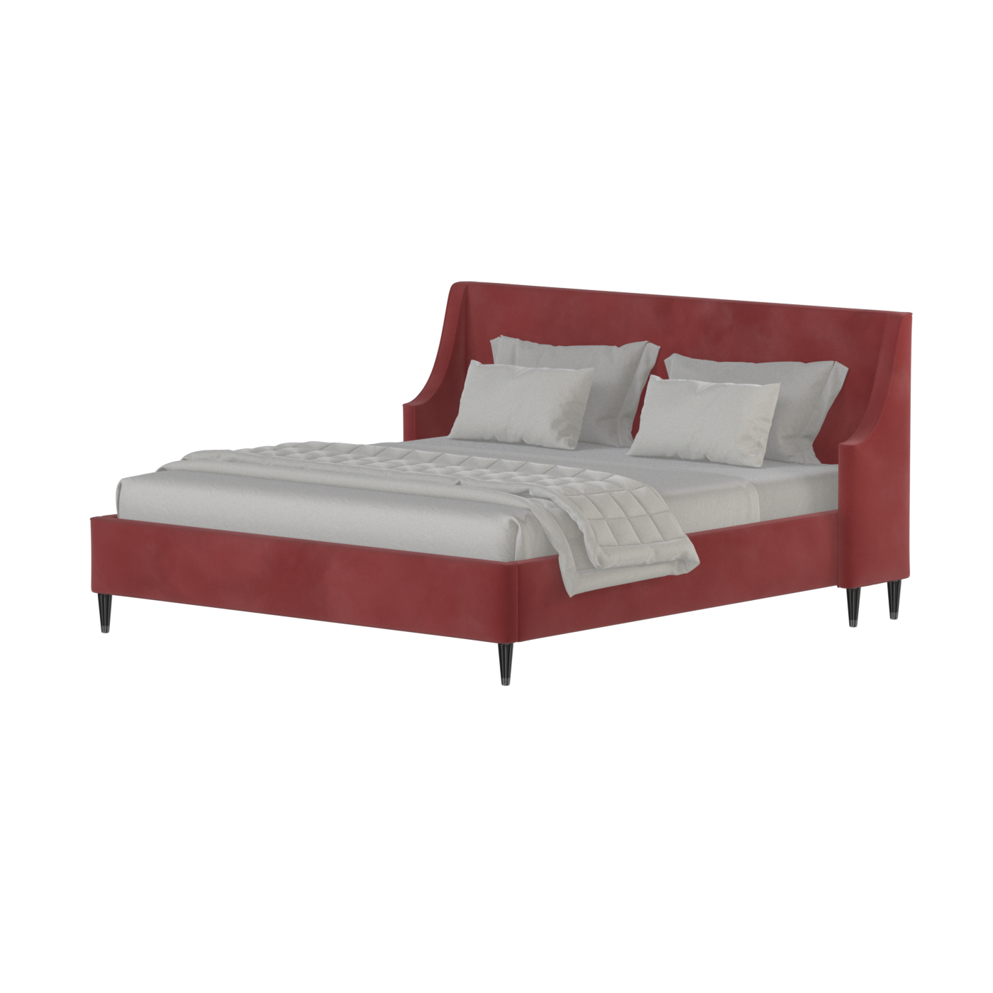 Laura Double Bed with High Headboard