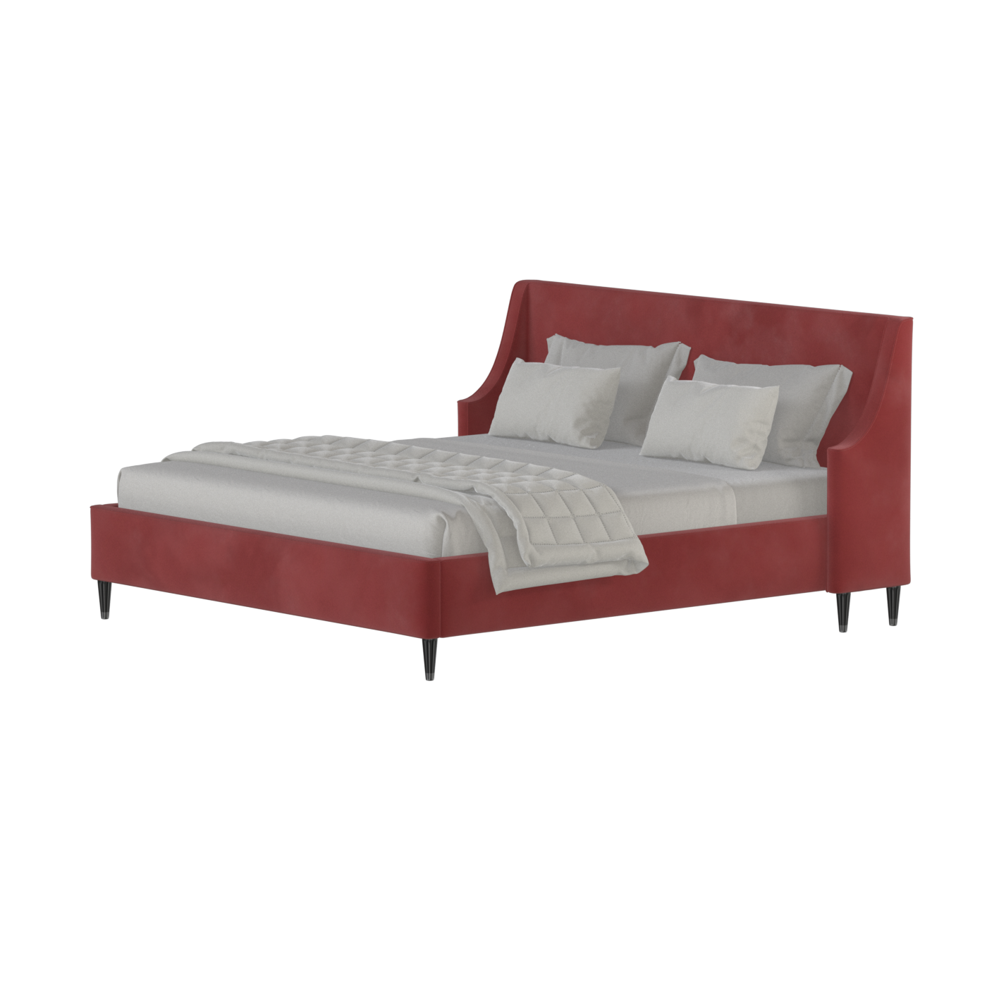 Laura Double Bed with High Headboard