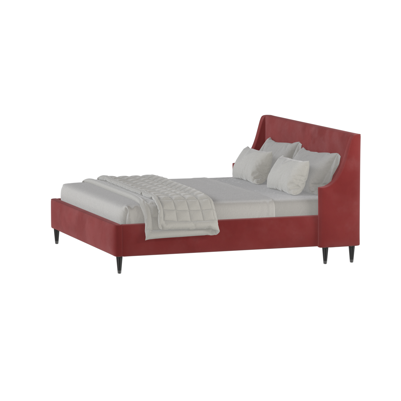 Laura Double Bed with High Headboard