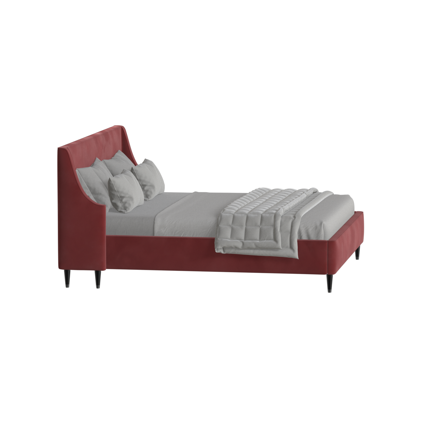 Laura Double Bed with High Headboard
