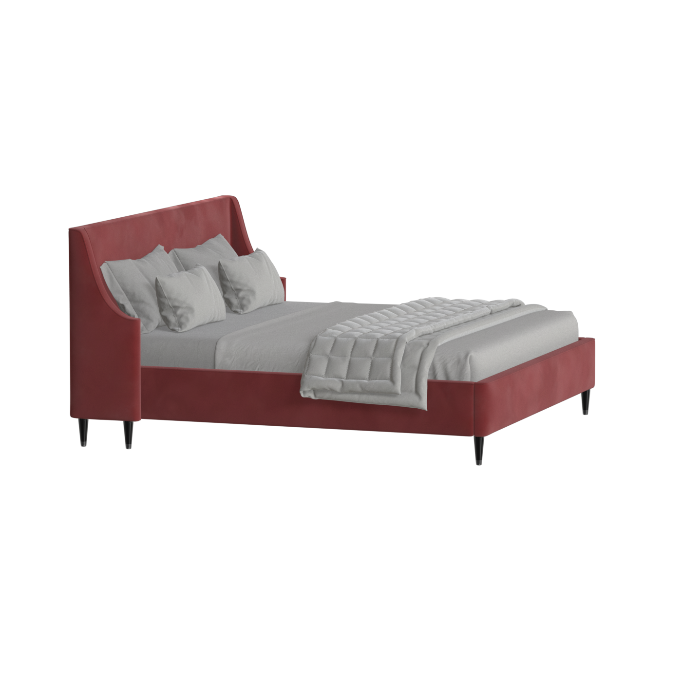 Laura Double Bed with High Headboard