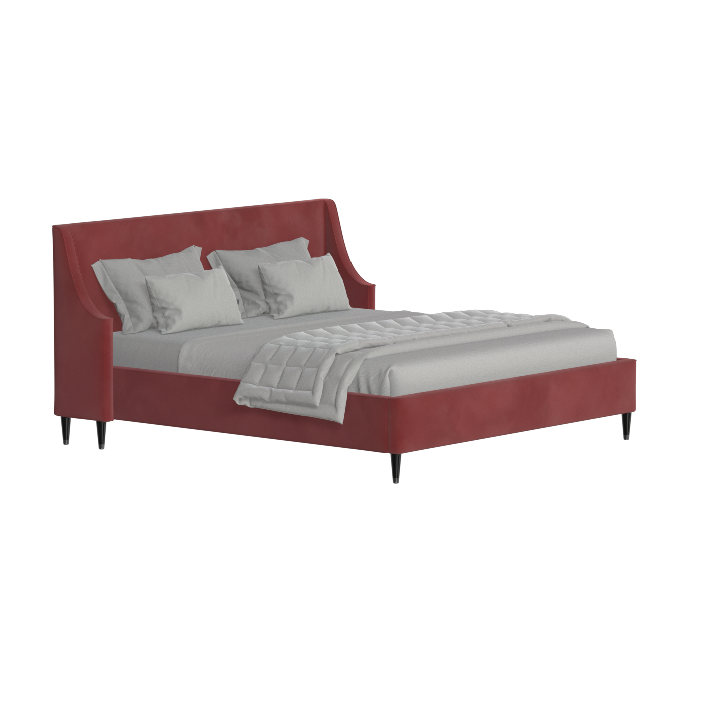 Laura Double Bed with High Headboard