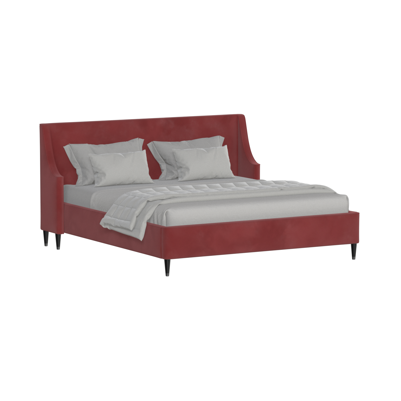 Laura Double Bed with High Headboard