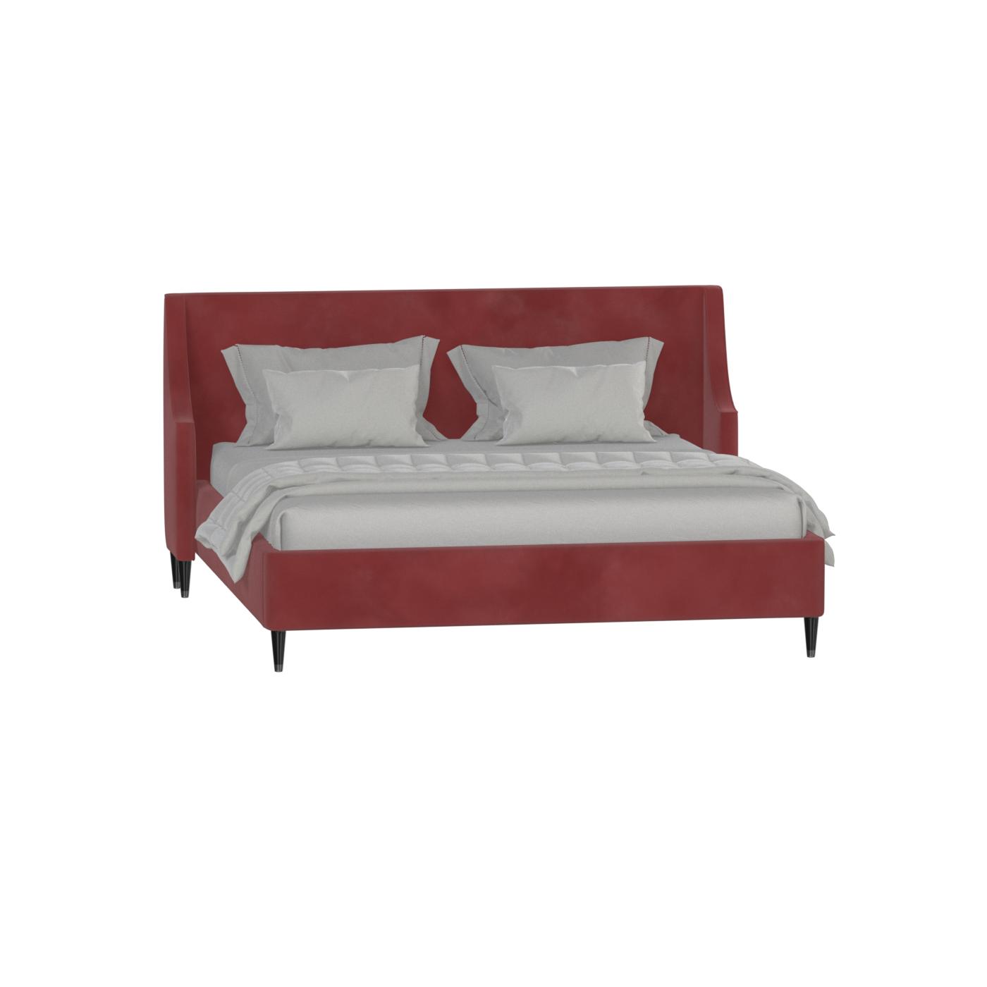 Laura Double Bed with High Headboard