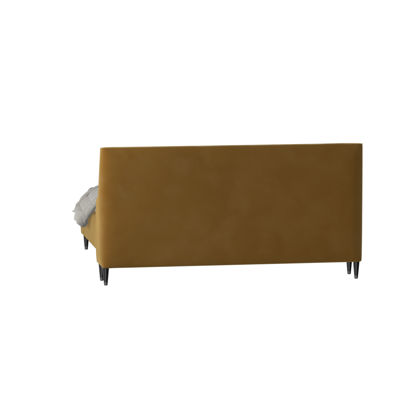Laura double bed Lucia High Headboard Upholstered Bed in Soft Fabric