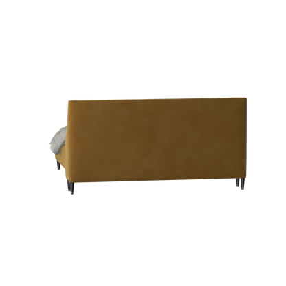 Laura double bed Lucia High Headboard Upholstered Bed in Soft Fabric
