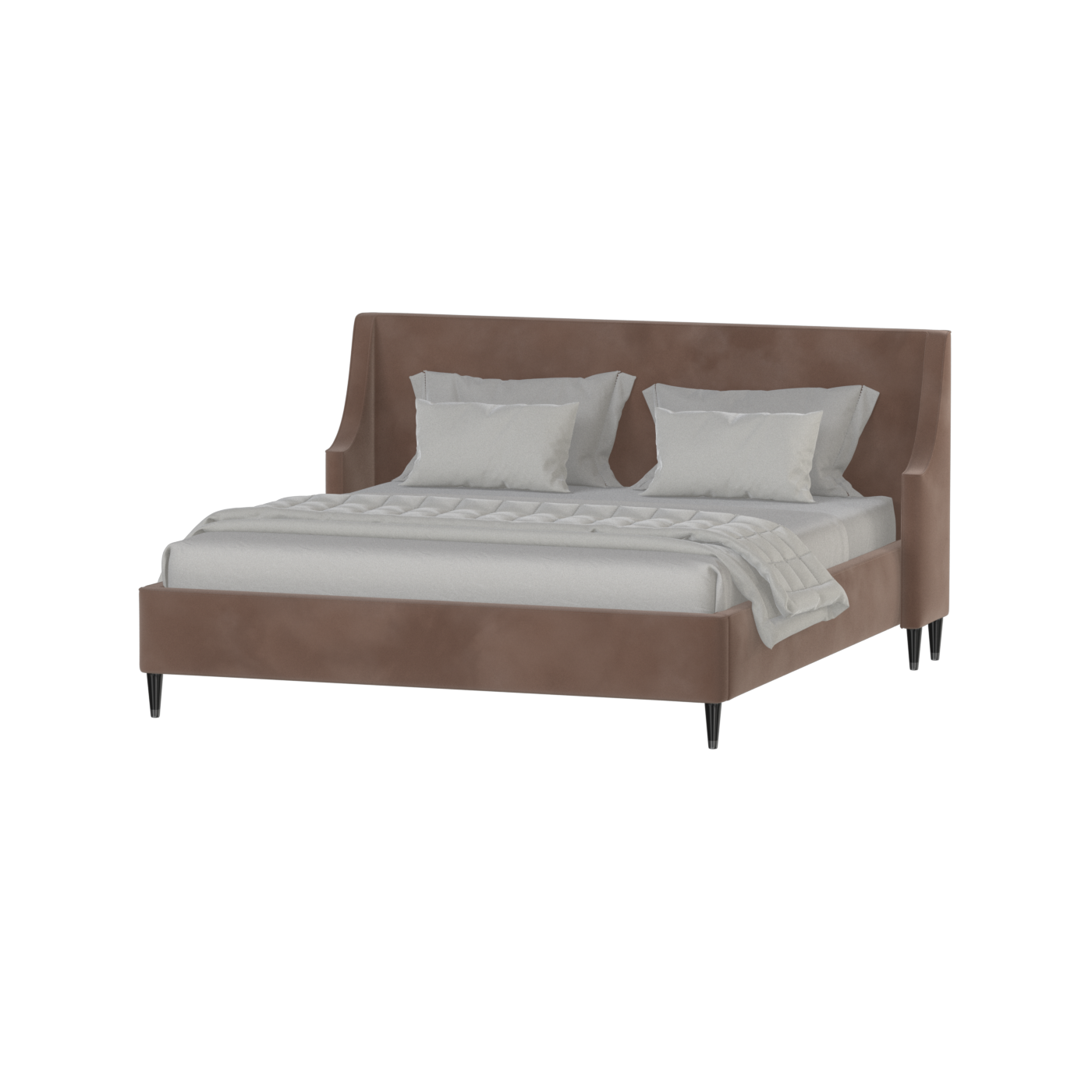 Laura Double Bed with High Headboard