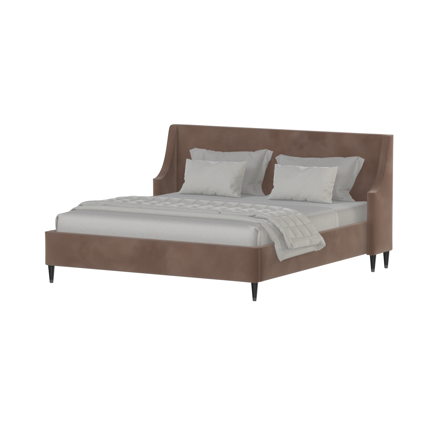 Laura Double Bed with High Headboard