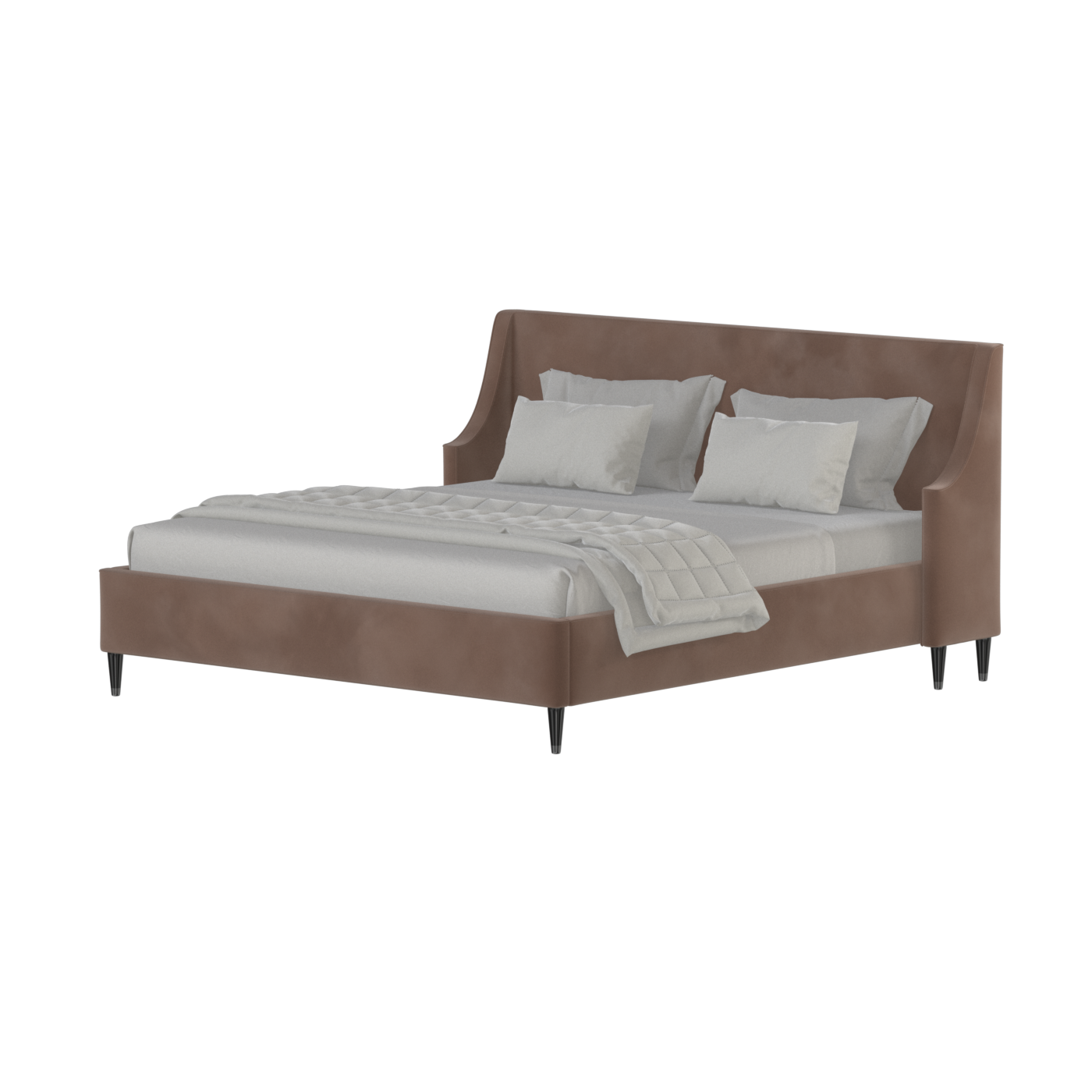 Laura Double Bed with High Headboard
