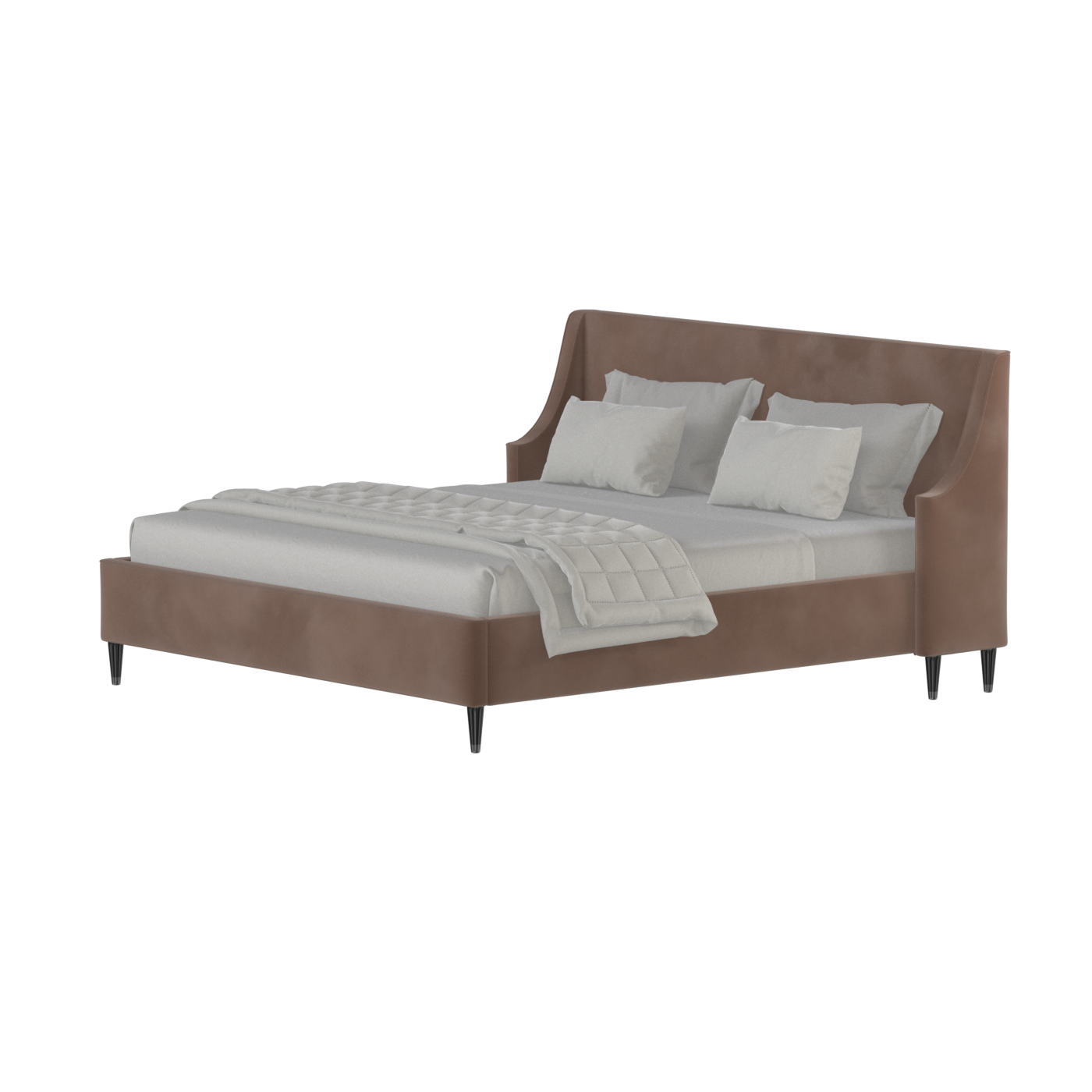 Laura Double Bed with High Headboard