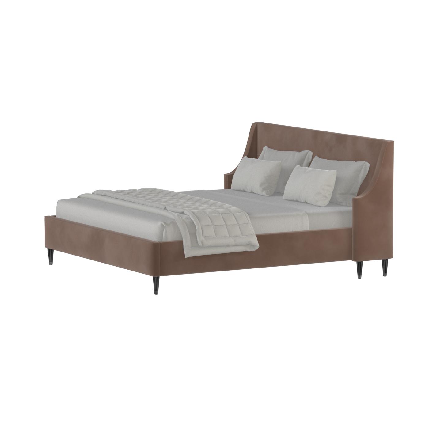 Laura Double Bed with High Headboard