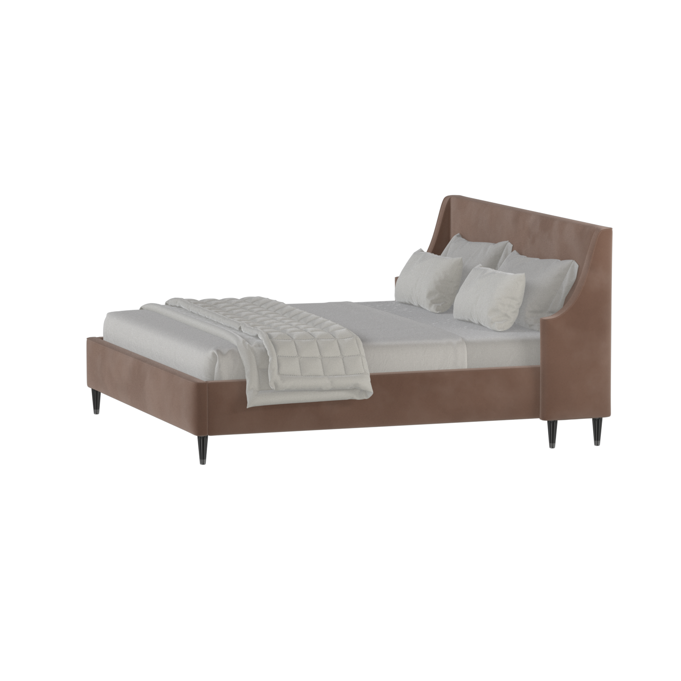 Laura Double Bed with High Headboard