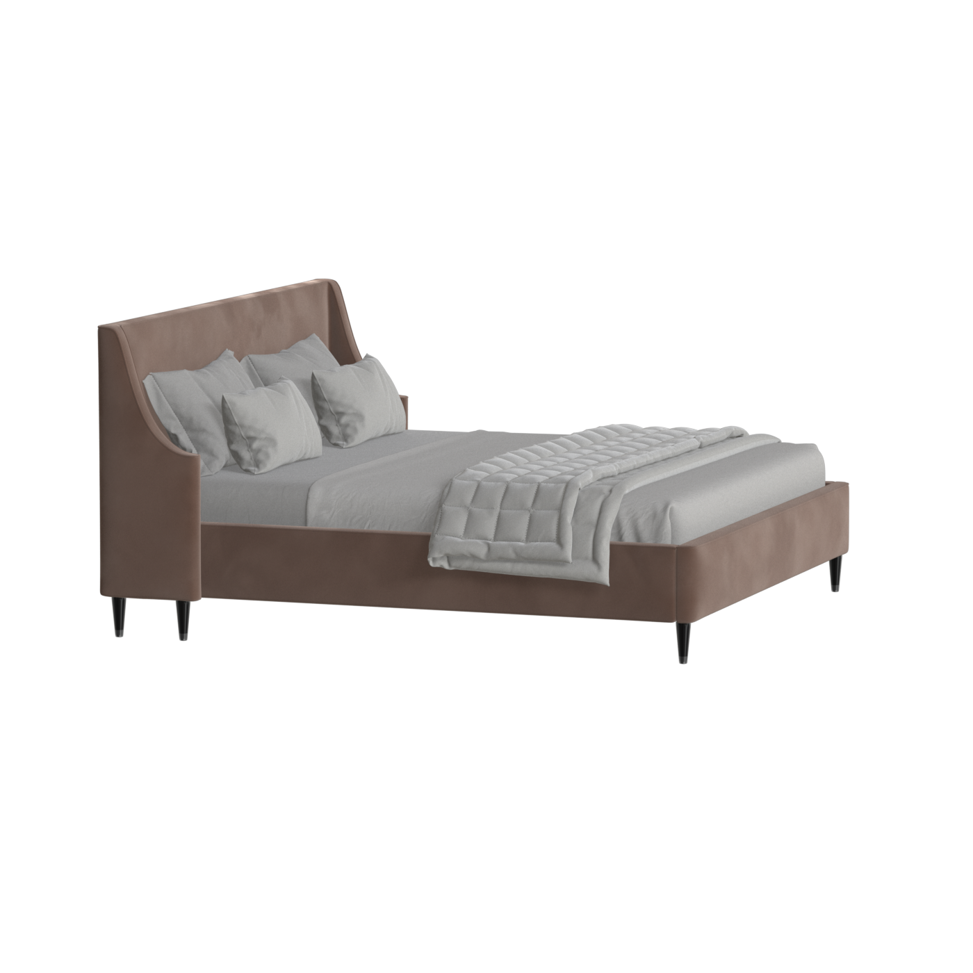 Laura Double Bed with High Headboard