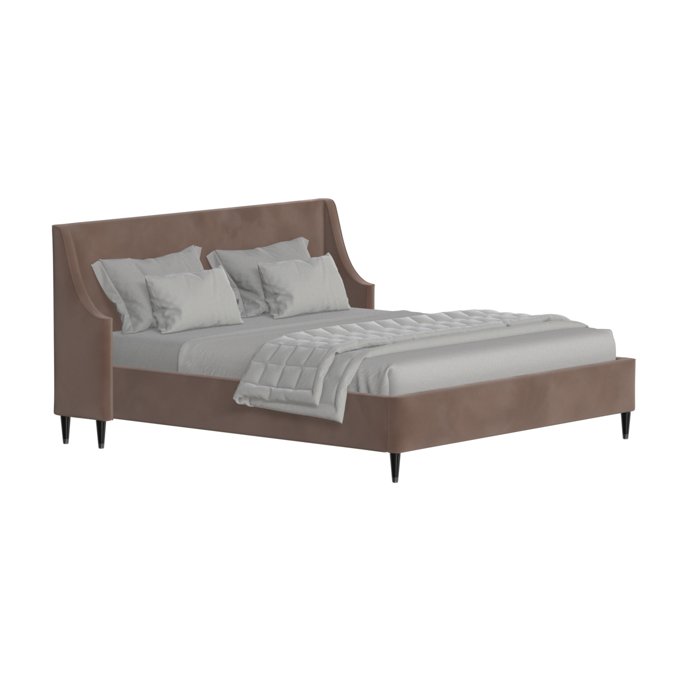 Laura Double Bed with High Headboard